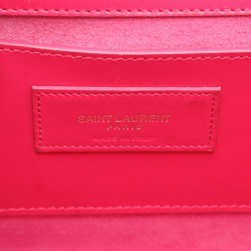 YVES SAINT LAURENT 經典 Kate Monogram 肩包 354119 皮革 粉紅色 二手-3