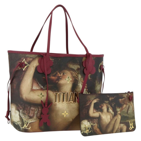 路易威登大師系列 TITIAN Neverfull MM 手袋 M43323 正品 163468SAM