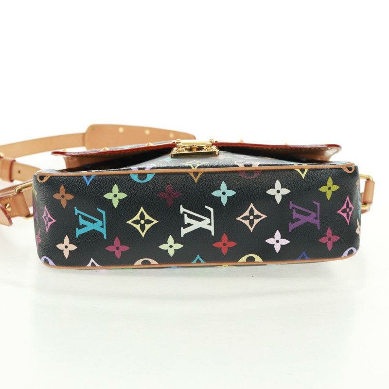 【日本直送】路易威登 Monogram 多色 Sologne 包黑色 M92639 LV 正品 BA10550SAV-4