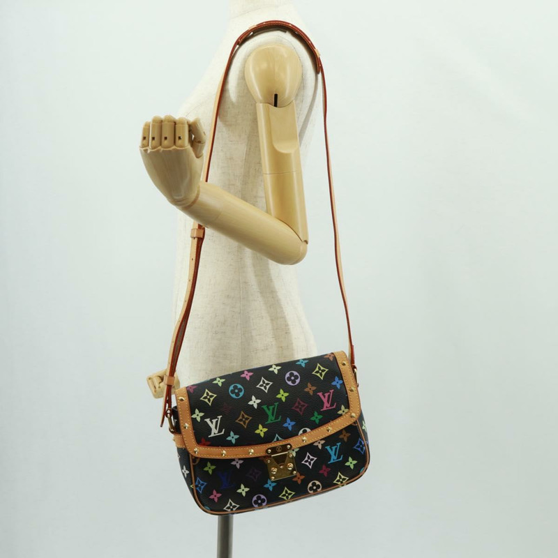 【日本直送】路易威登 Monogram 多色 Sologne 包黑色 M92639 LV 正品 BA10550SAV-24