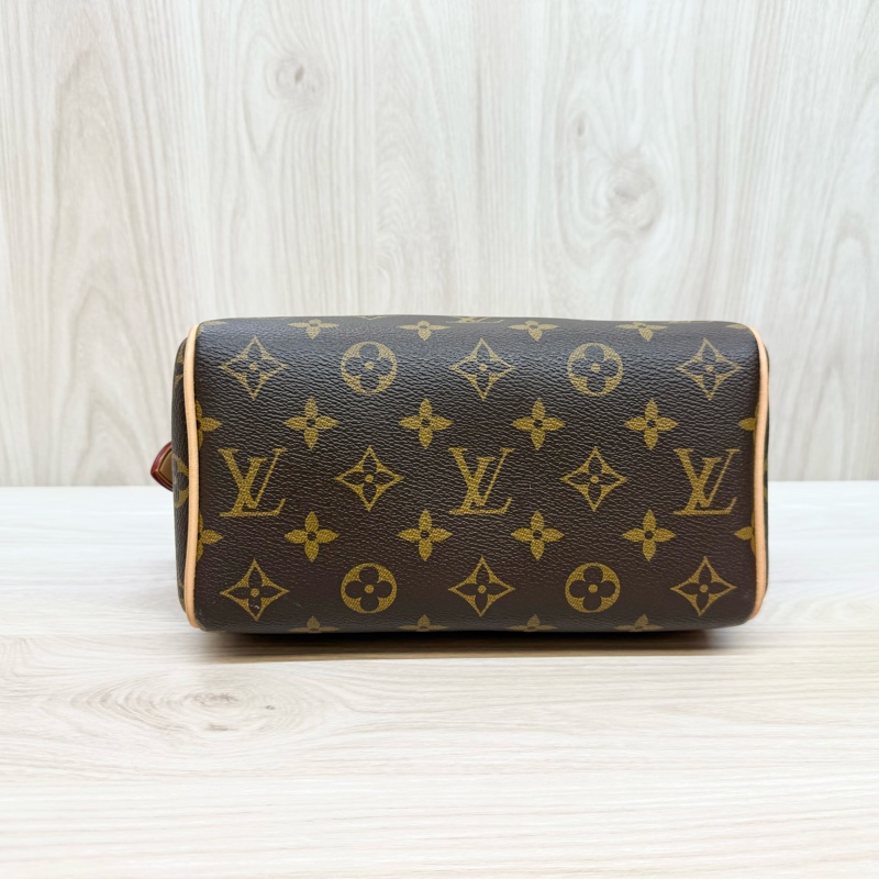 LV原花Speedy20橘粉背手提波士頓包M46594-7