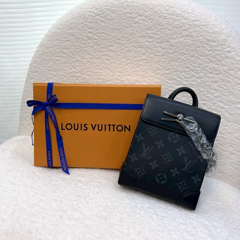 近全新🧨路易威登新款男包LV nano stemer黑灰斜背包大全配 M82774-5