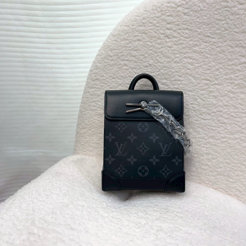 近全新🧨路易威登新款男包LV nano stemer黑灰斜背包大全配 M82774-7