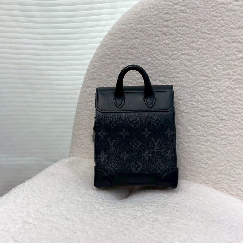 近全新🧨路易威登新款男包LV nano stemer黑灰斜背包大全配 M82774-8