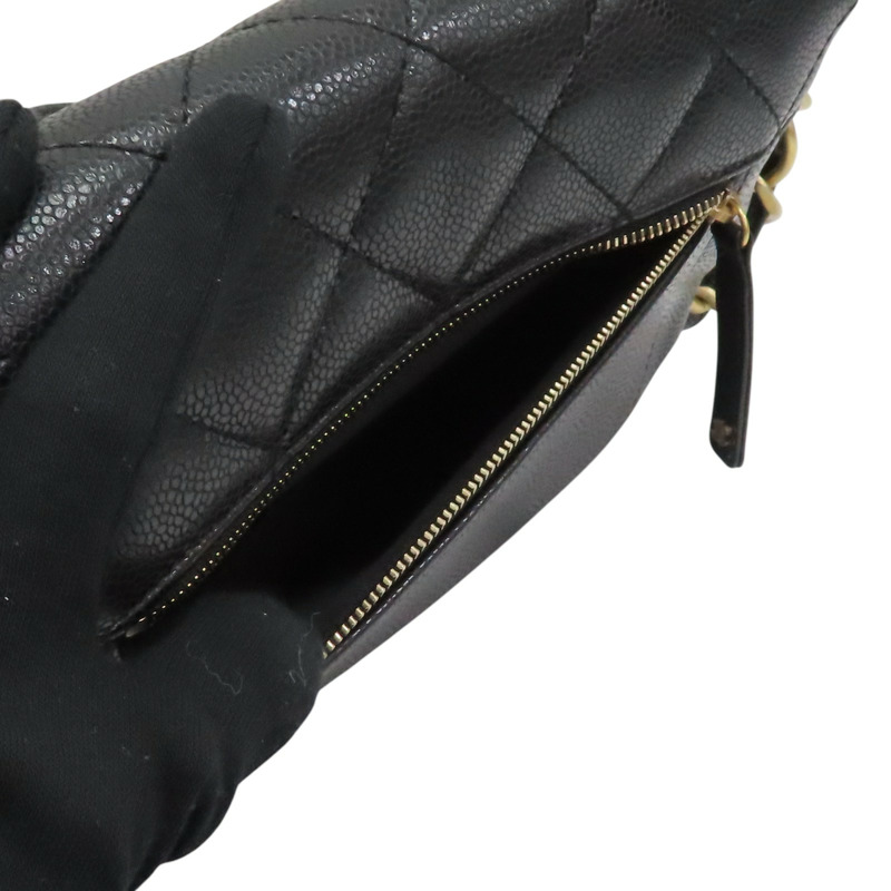 黑色 菱格紋 牛皮 Flap 肩背包【CHANEL 香奈兒】 AS3174-5