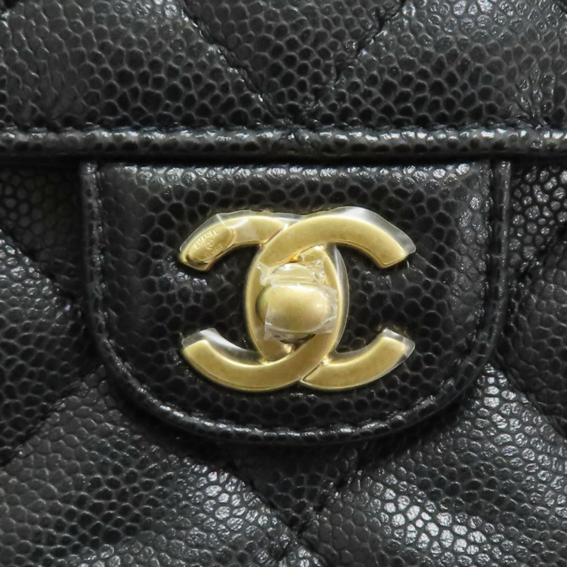 黑色 菱格紋 牛皮 Flap 肩背包【CHANEL 香奈兒】 AS3174-6