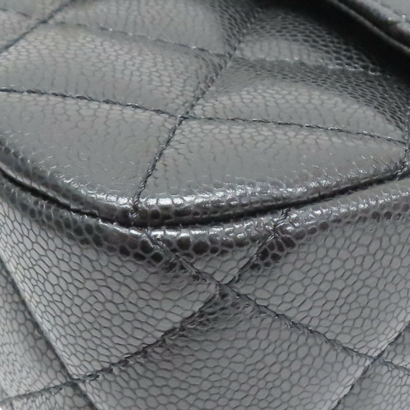 黑色 菱格紋 牛皮 Flap 肩背包【CHANEL 香奈兒】 AS3174-10