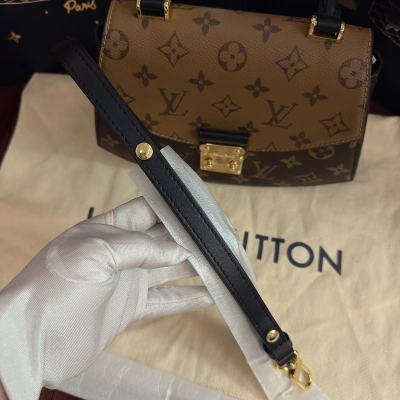 全新品 路易威登/Louis Vuitton Tillsit 老花拼色扇子包手提包 芯片款-8