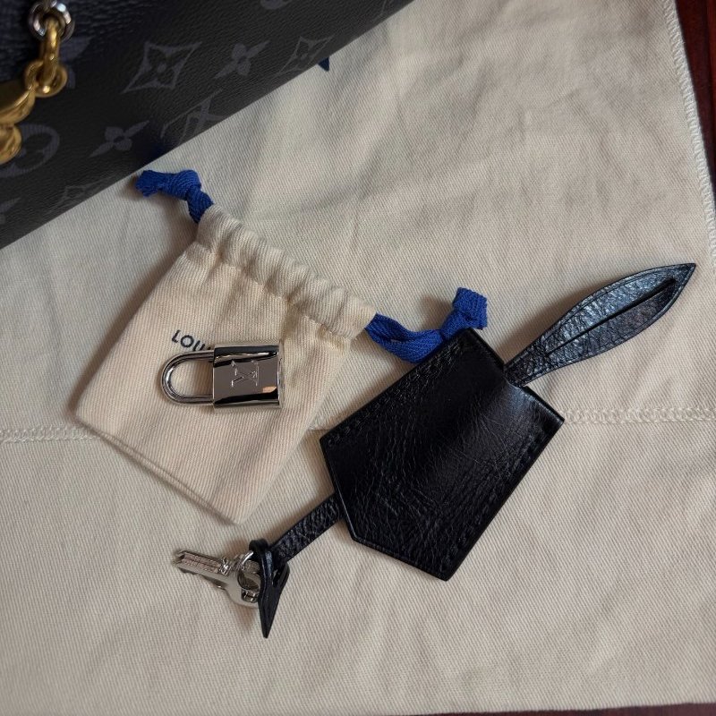 全新品 路易威登/Louis Vuitton Speedy Soft30 黑色老花壓紋枕頭包 芯片款-8