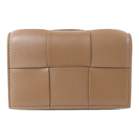 BOTTEGA VENETA 織紋皮革Card Holder金扣卡套