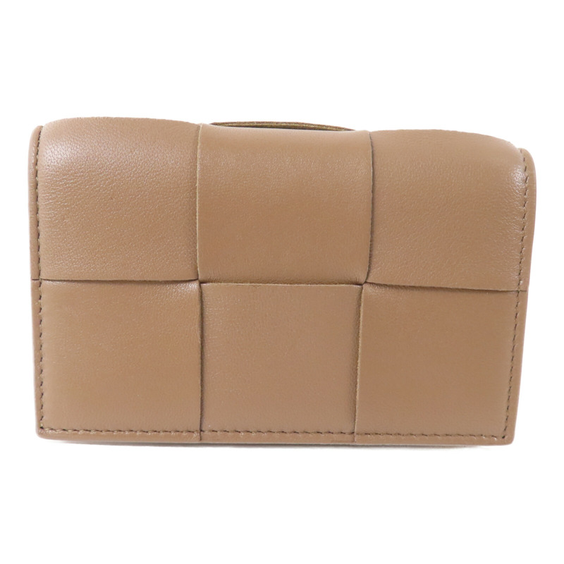 BOTTEGA VENETA 織紋皮革Card Holder金扣卡套-1