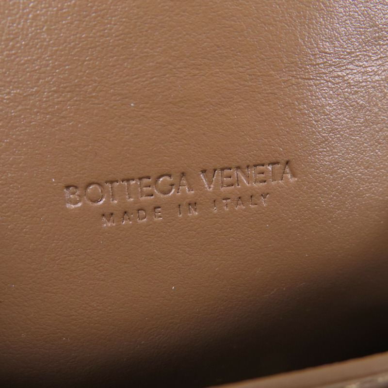 BOTTEGA VENETA 織紋皮革Card Holder金扣卡套-8