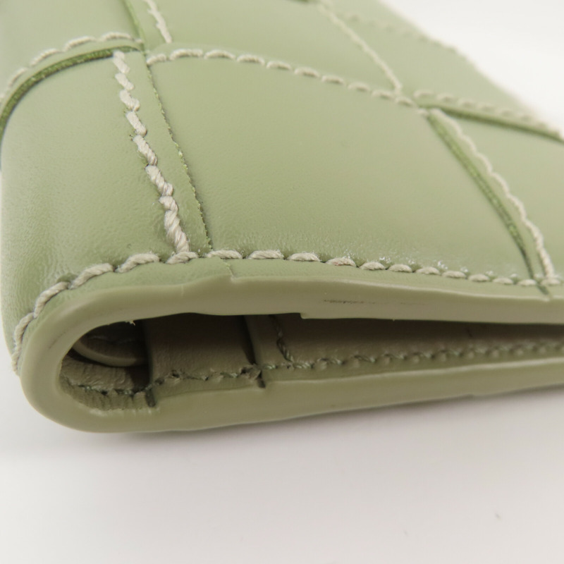 BOTTEGA VENETA 織紋皮革Middle Wallet金扣短錢包-4