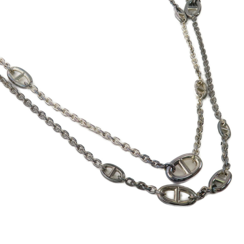 HERMES 925純銀Farandole Necklace銀扣項鏈-1