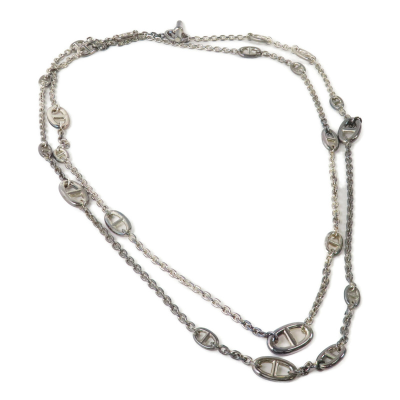 HERMES 925純銀Farandole Necklace銀扣項鏈-2
