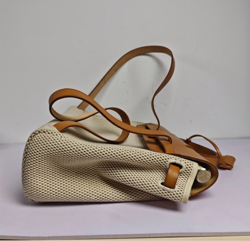 【超經典配色❗️入門之選✨全網最低價】Hermes Herbag 31米棕單肩｜雙肩｜斜背 中古包-6