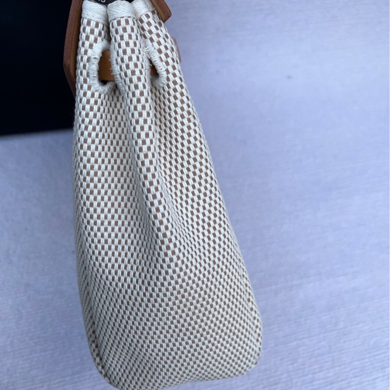 【贈送藍色更換袋❗️一個價錢擁有兩個包✨】Hermes Herbag 31米棕單肩|雙肩|斜背 中古包-13