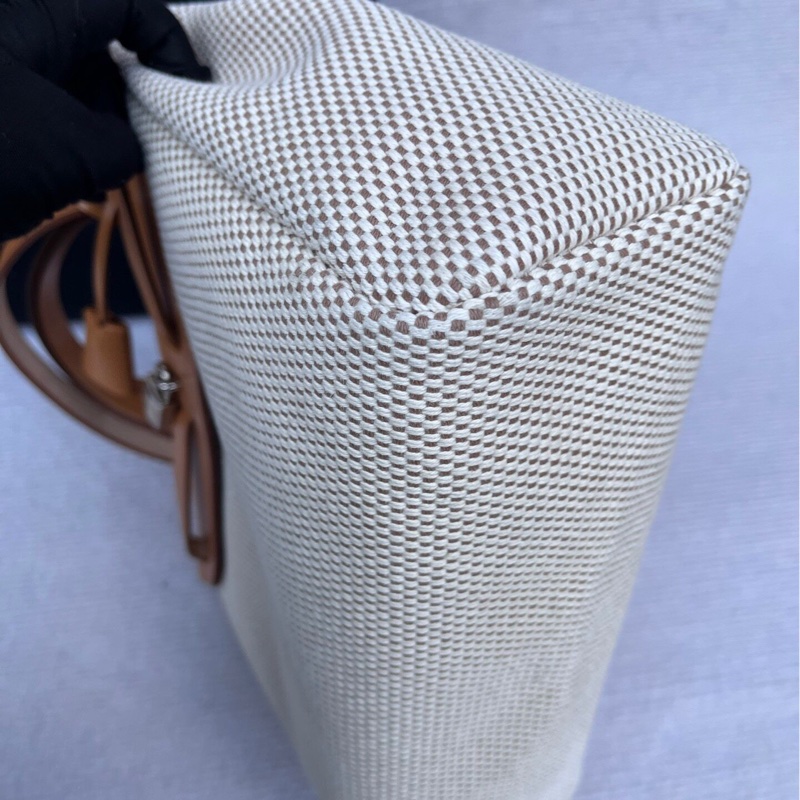 【贈送藍色更換袋❗️一個價錢擁有兩個包✨】Hermes Herbag 31米棕單肩|雙肩|斜背 中古包-18