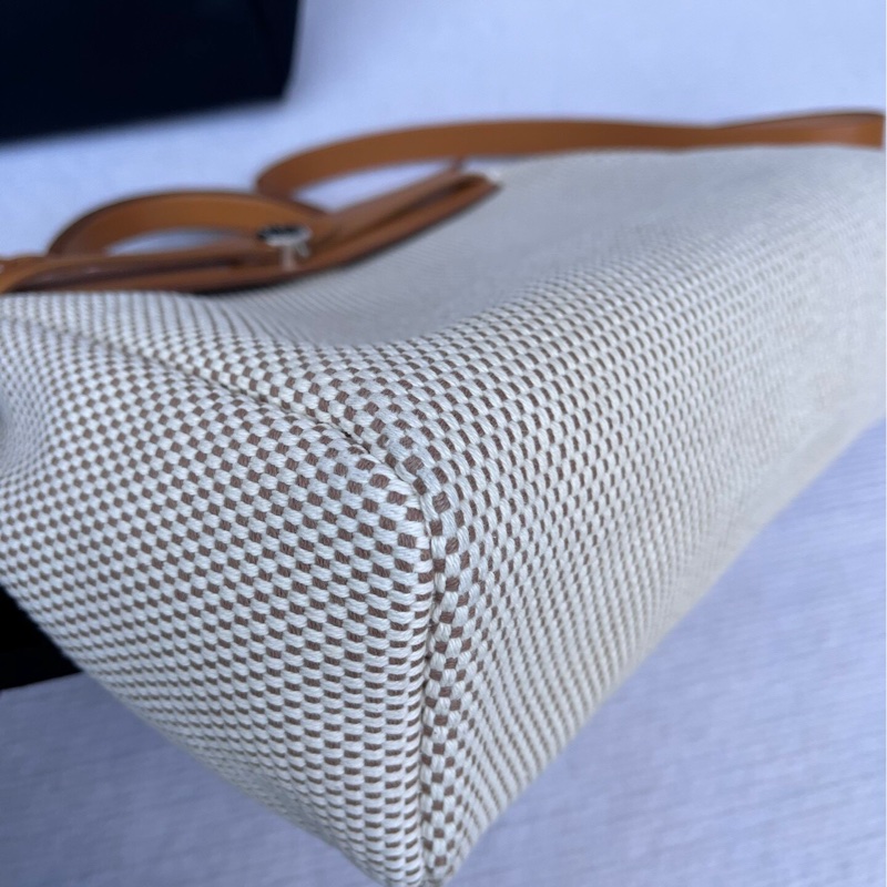 【贈送藍色更換袋❗️一個價錢擁有兩個包✨】Hermes Herbag 31米棕單肩|雙肩|斜背 中古包-19