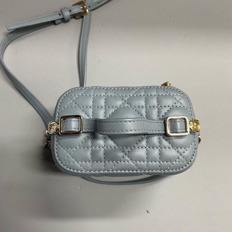 【95%新✨實用小包✨全網最低價】Dior Lady Dior Vanity  Mini 化妝盒子 超迷你羊皮藤格紋|斜背包|單肩包-7
