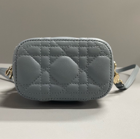 【95%新✨實用小包✨全網最低價】Dior Lady Dior Vanity  Mini 化妝盒子 超迷你羊皮藤格紋|斜背包|單肩包-10