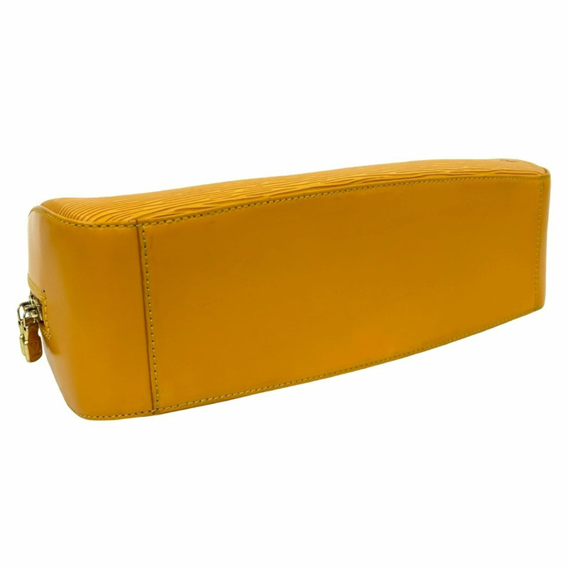 路易威登 Jasmine Epi 皮革手提包/迷你波士頓包，塔西里黃 17654-6