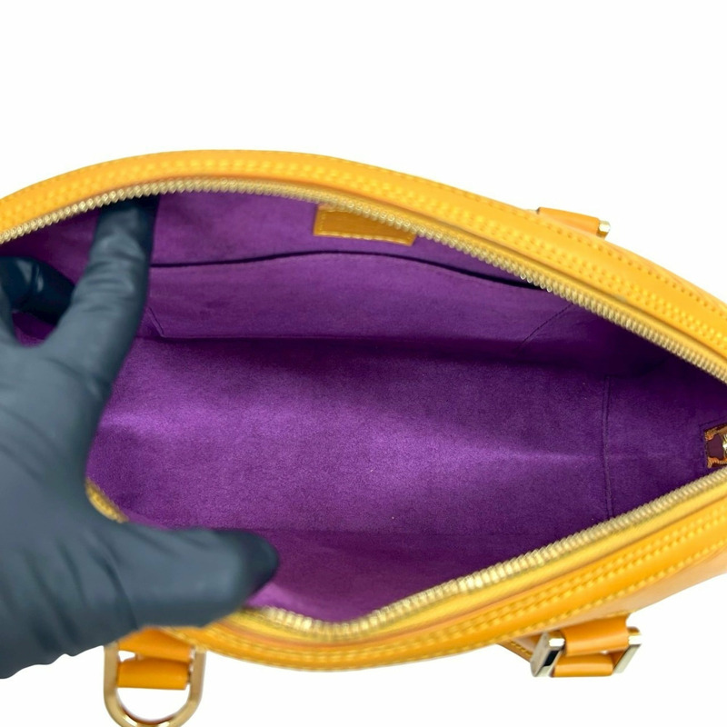 路易威登 Jasmine Epi 皮革手提包/迷你波士頓包，塔西里黃 17654-8