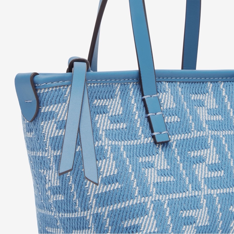 Fendi 女士 牛仔效果 FF 提花迷你包均碼碼MINI、15.5cm*11cm*13cm-4