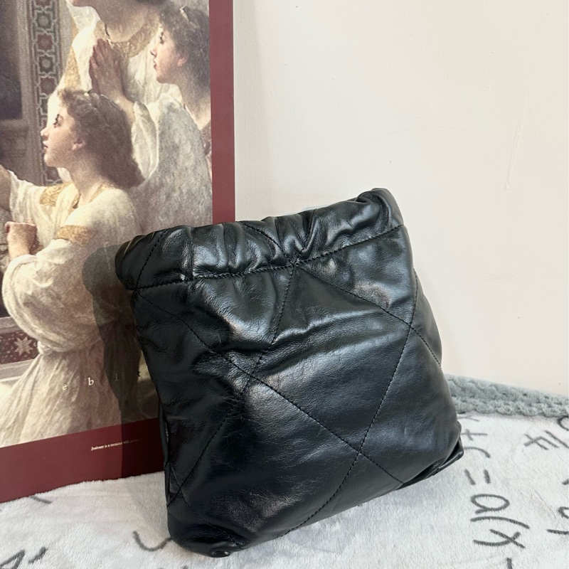 【全新閑置】Chanel 22包迷你 mini 手提包 斜挎包 單肩包 黑金 black-2