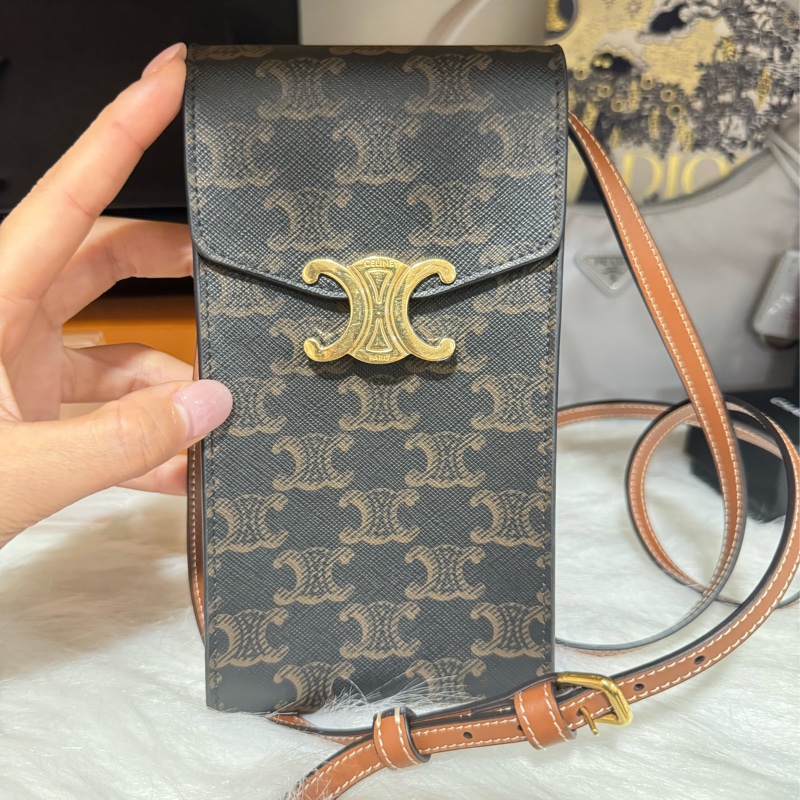 Celine 經典老花手機包-10