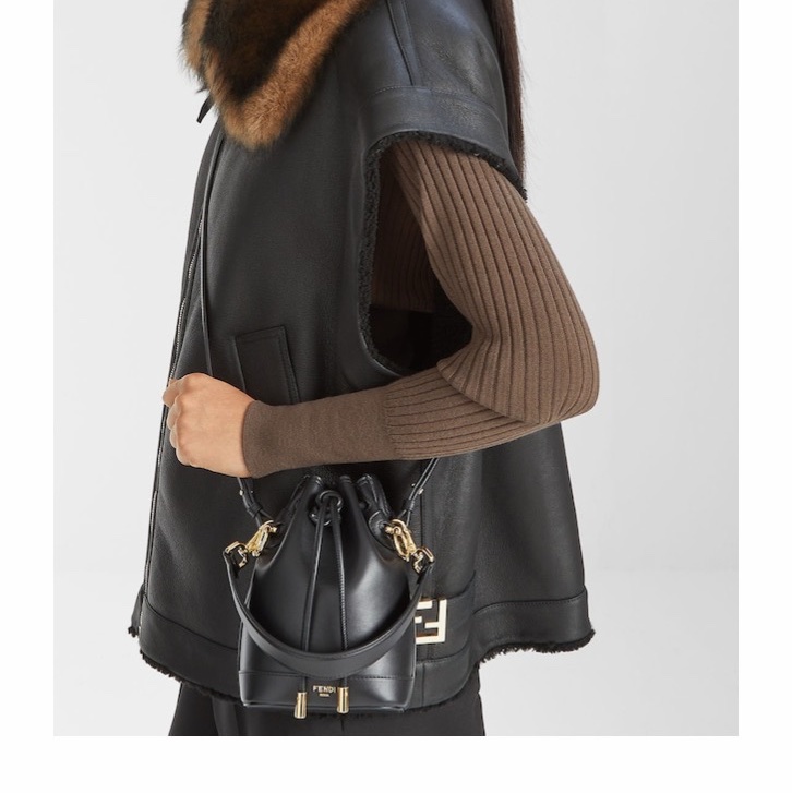 Fendi 女士 Mon Tresor 迷你單肩包均碼碼MINI、13.5cm*11cm*19cm-5