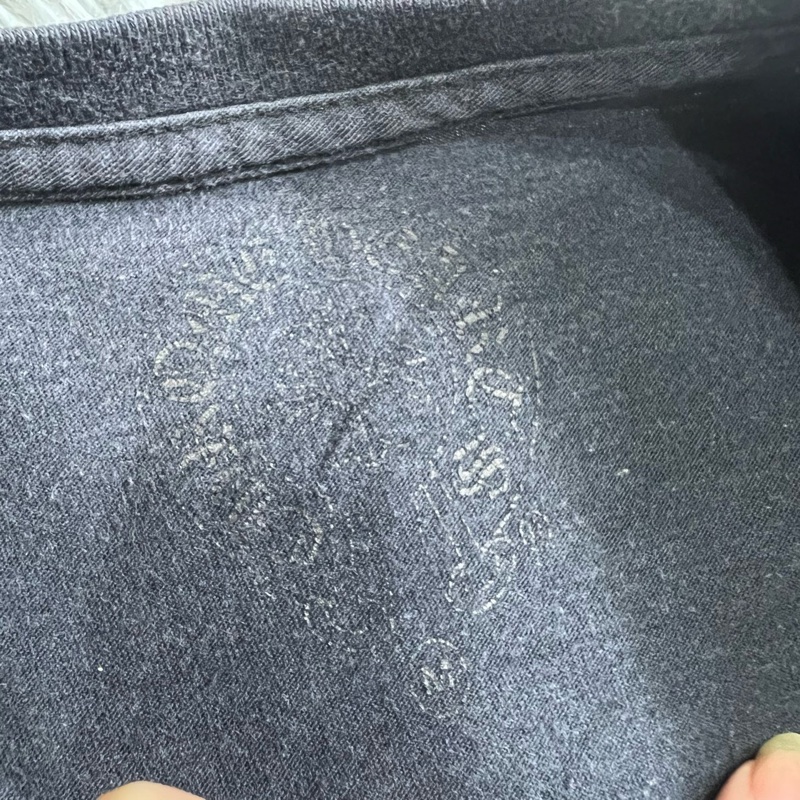 ✨克羅心 做舊馬蹄黑色短袖 尺寸M-2