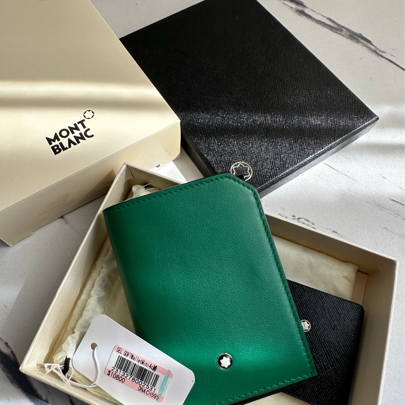 萬寶龍 綠色卡夾 沒用過-2