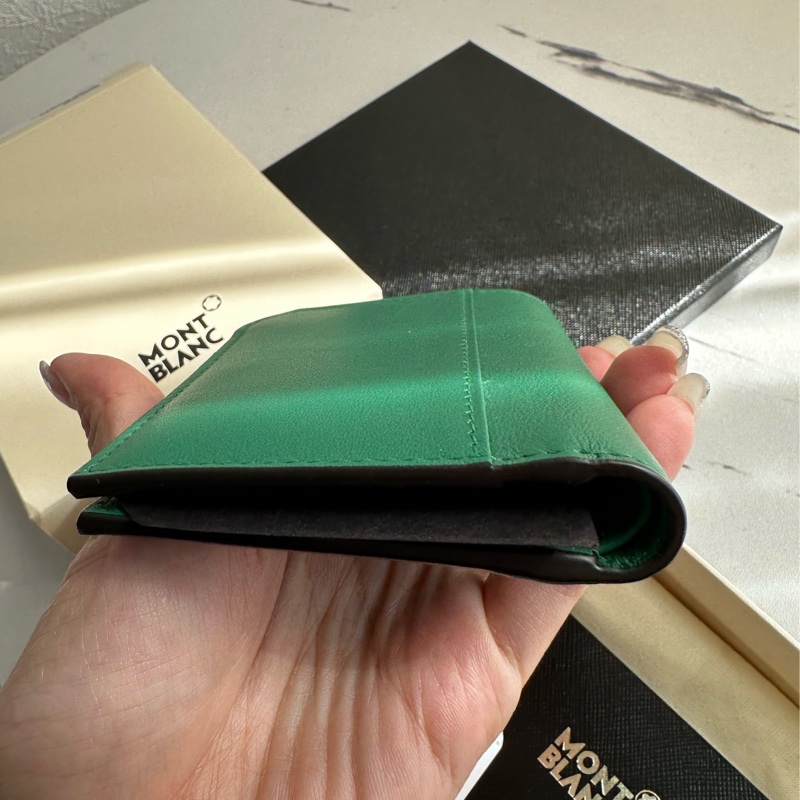 萬寶龍 綠色卡夾 沒用過-5