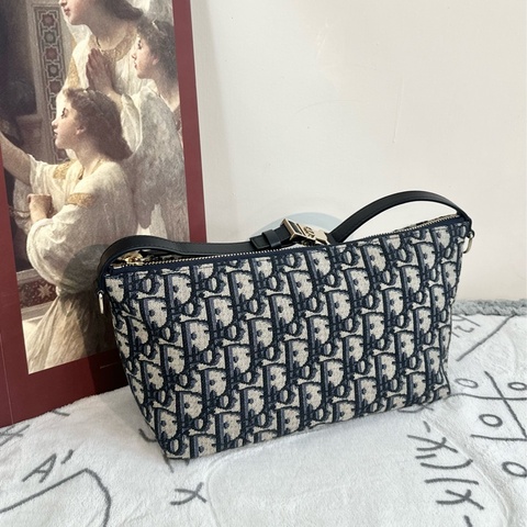 【全🆕】Dior Travel Nomad 系列藍色老花飯 中號 Medium手提包 單肩包