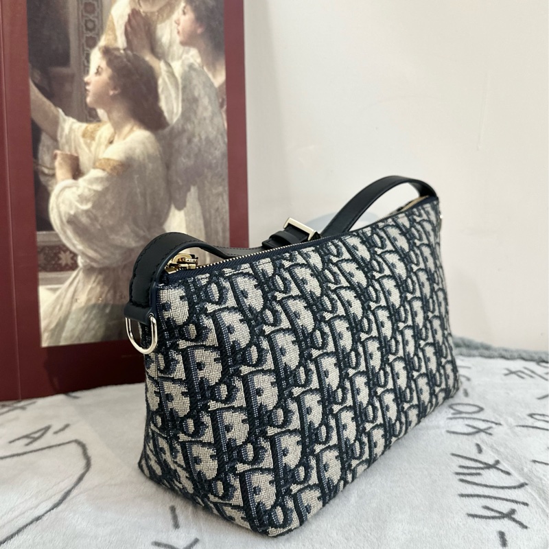 【全🆕】Dior Travel Nomad 系列藍色老花飯 中號 Medium手提包 單肩包-1