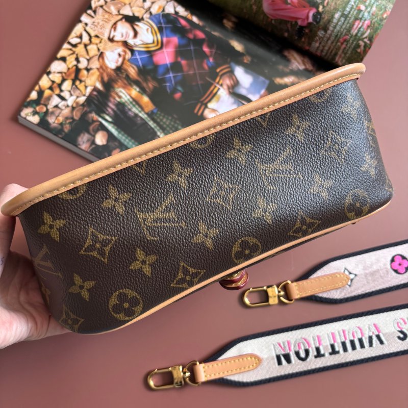::LOUIS VUITTON:: LV M45985 Diane花紋手提肩背兩用粉背帶法棍斜背包-2