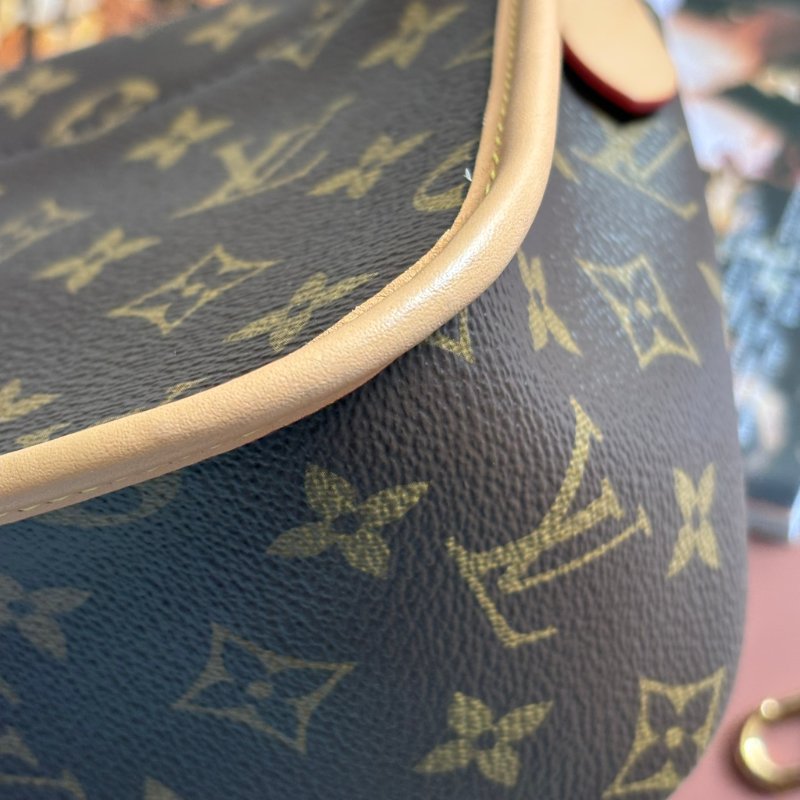 ::LOUIS VUITTON:: LV M45985 Diane花紋手提肩背兩用粉背帶法棍斜背包-14