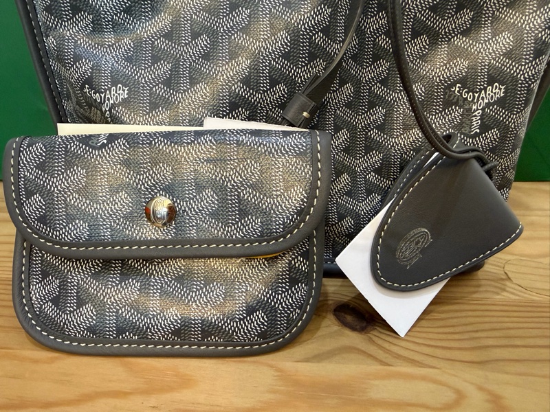 Goyard anjou mini Tote 灰色 2026全新商品  手提 肩背-6