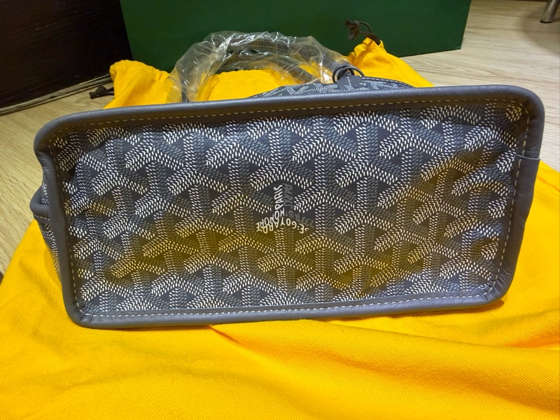 Goyard anjou mini Tote 灰色 2026全新商品  手提 肩背-7
