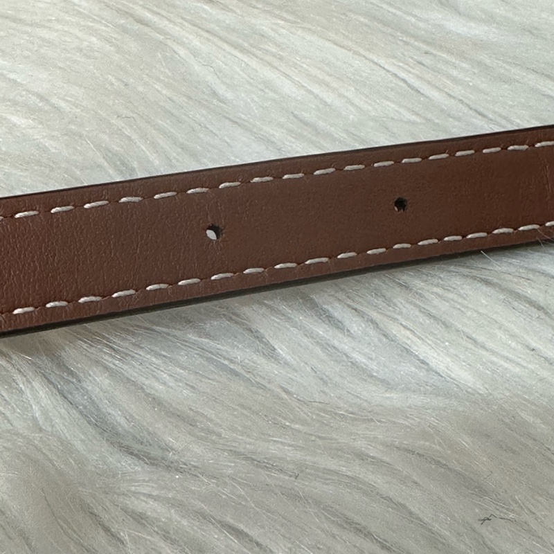 burberry 80441431 白帆布咖邊兩用包 斜背包-47