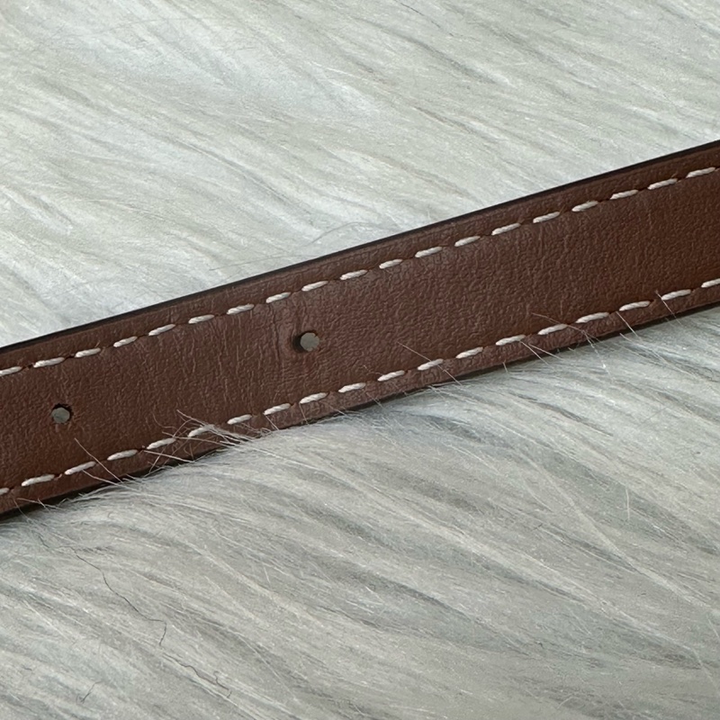 burberry 80441431 白帆布咖邊兩用包 斜背包-48