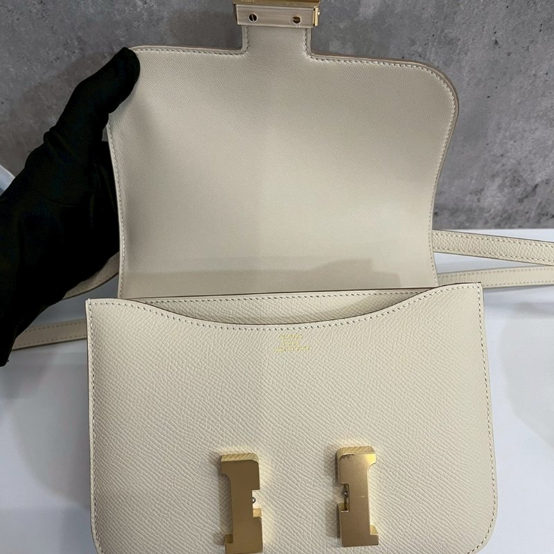 Hermes 康康19 奶昔白-7