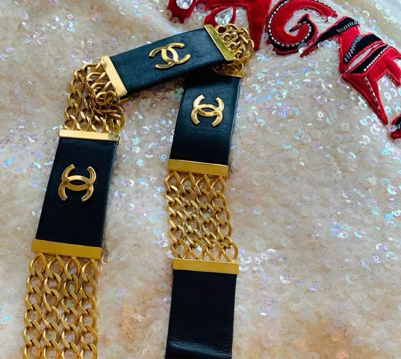 CHANEL中古腰帶75釐米-5