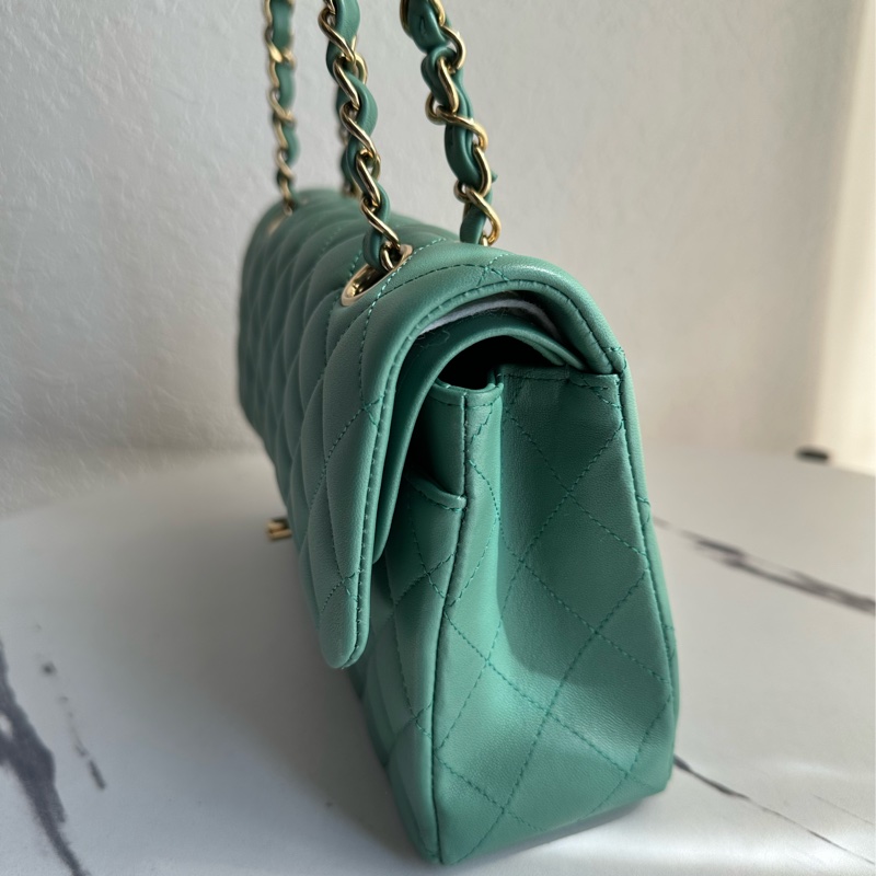 chanel coco25湖水綠 美美-3