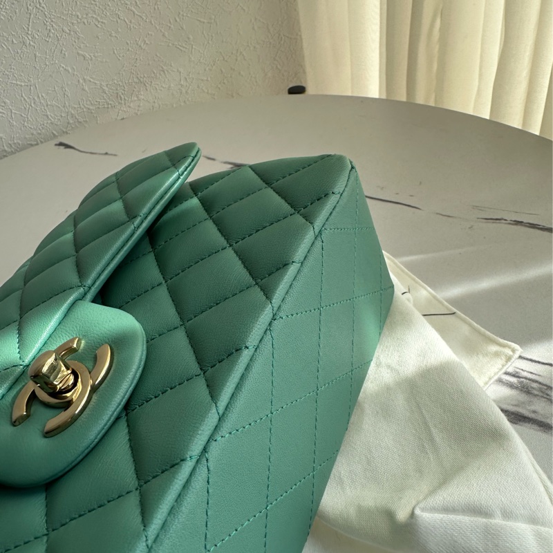 chanel coco25湖水綠 美美-4