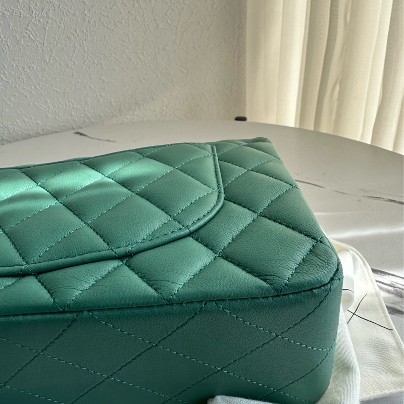 chanel coco25湖水綠 美美-6