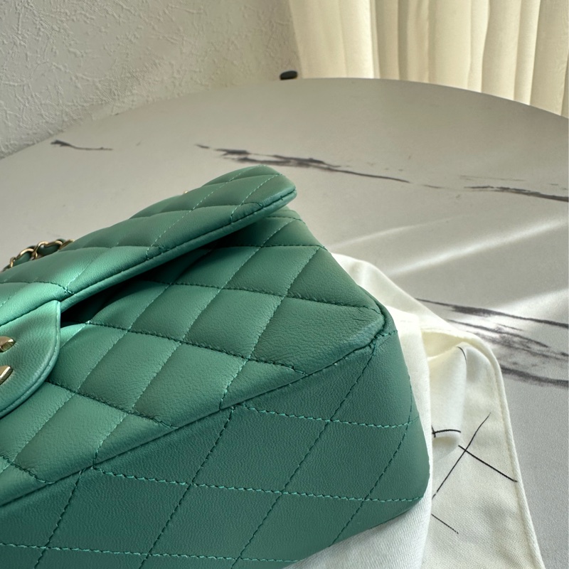chanel coco25湖水綠 美美-14