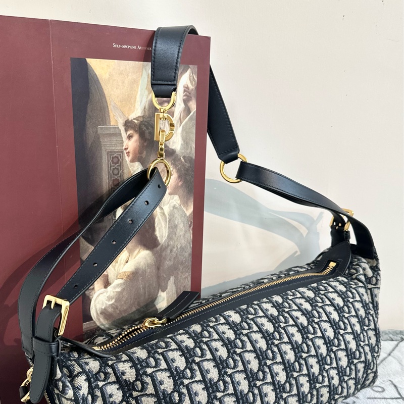 【全🆕】Dior D-journey 手提包 小號 small 女款 藍色-6