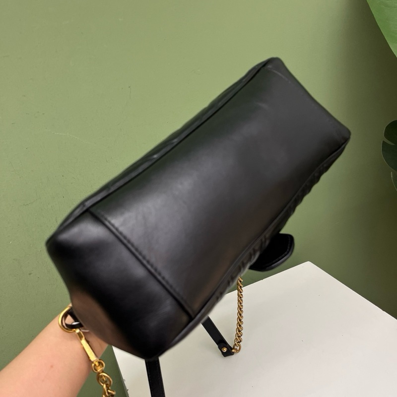 Gucci黑金marmont郵差包-3